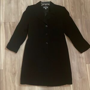 Marvin Women Wool Classic Vintage Black Coat